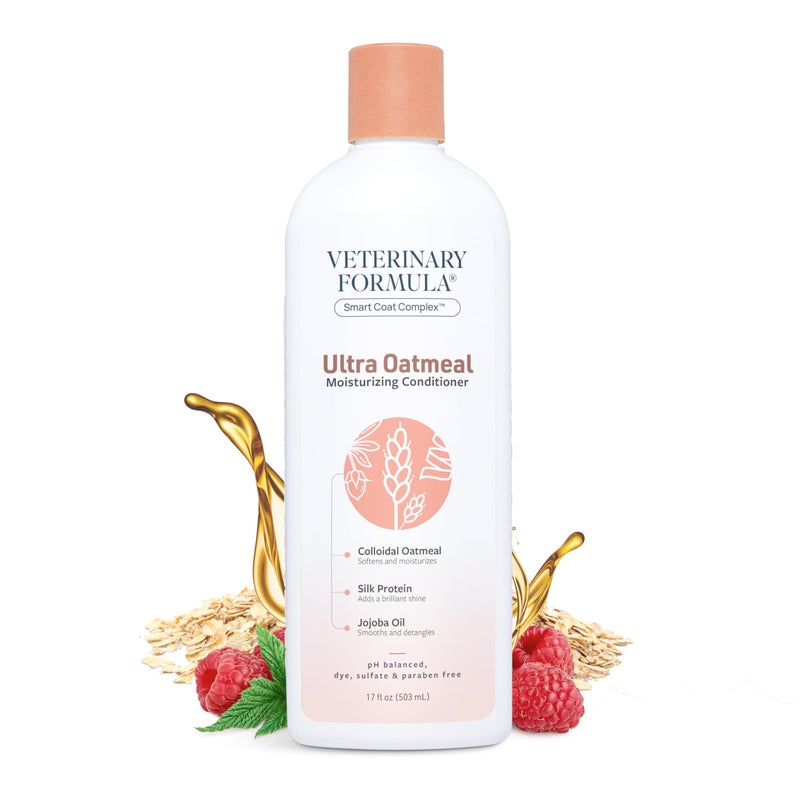 Veterinary Formula Smart Coat Complex Ultra Oatmeal Moisturizing Conditioner for Dogs, 17 Fl oz â€“ with Colloidal Oatmeal & Jojoba â€“ Leaves Coat Soft, Shiny, Hydrated, Strong, with Long-Lasting Scent - Image 1